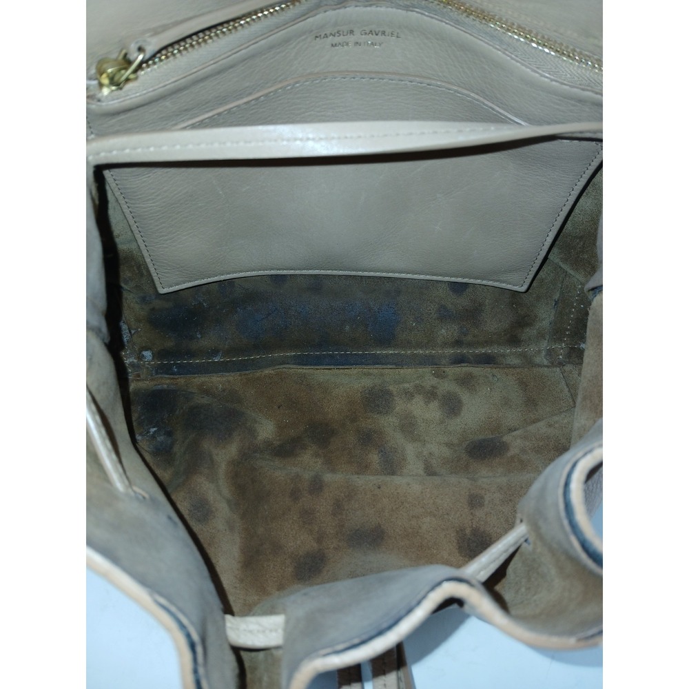 MANSUR GAVRIEL Tan Leather Buttery Soft Purse Handbag Bag Backpack A133 - Picture 8 of 10